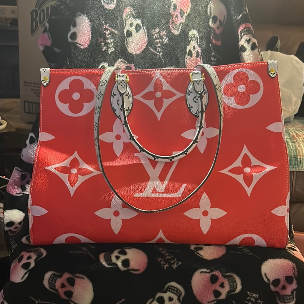 Louis Vuitton Red Monogram Tote